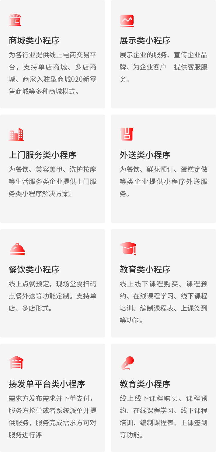 微信小程序开发类型